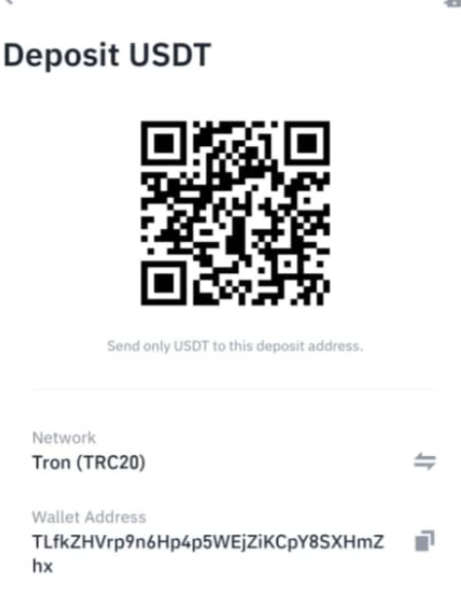 USDT (TRC20) QR code